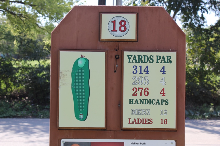 Hole 18 Sign